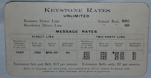 Rate Card Back