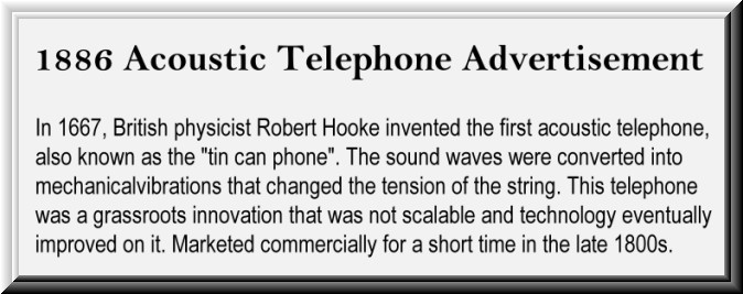 brief history acoustic phone